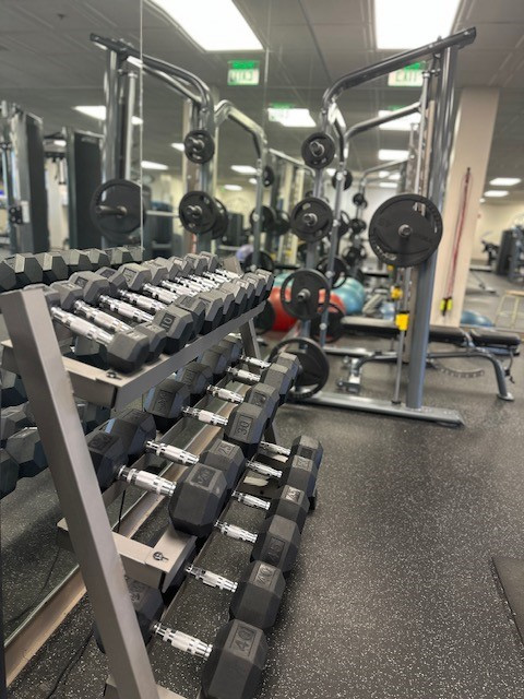 Gym-weights-rack-dumbbells-workout-equipment-St_-Clair-Country-Club